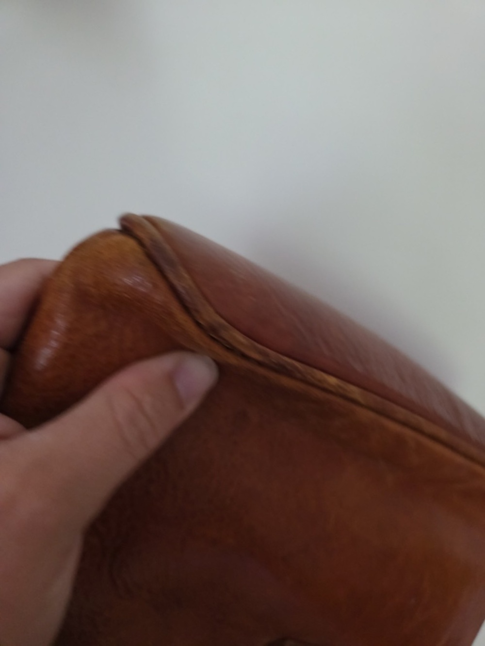 Genuine Alessia Italian Leather Brown Saddle Messenger Bag - Picture 10 of 15